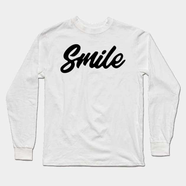 Smile More Long Sleeve T-Shirt by Shop Ovov